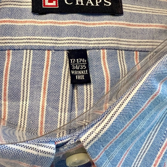 NWT CHAPS OXFORD CLOTH WRINKLE FREE SHIRT - Picture 2 of 6